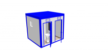Блок-контейнер «Сантехнический» 2.4х2.4х2.5 м