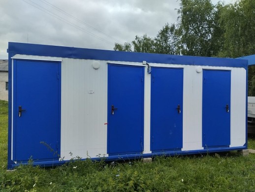 Блок-контейнер «Сантехнический» 4х2.4х2.5 м