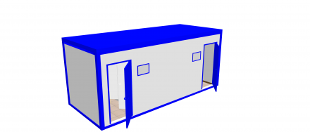 Блок-контейнер «Сантехнический» 6х2.4х2.5 м