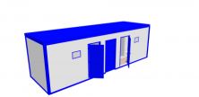 Блок-контейнер «Сантехнический» 8х2.4х2.5 м