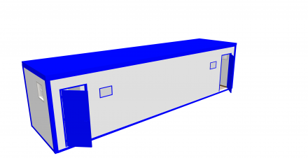 Блок-контейнер «Сантехнический» 10х2.4х2.5 м