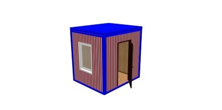 Блок-контейнер "Стандарт" 2х2.35х2.5 м 