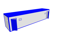 Блок-контейнер «Сантехнический» 11х2.4х2.5 м
