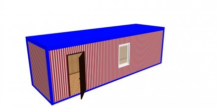 Блок-контейнер "Стандарт" 7х2.35х2.5 м