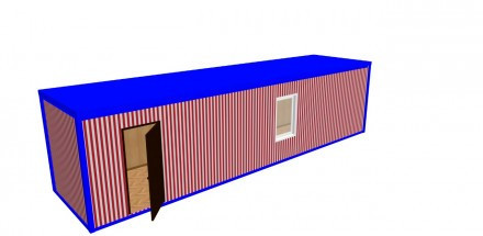 Блок-контейнер "Стандарт" 10х2.35х2.5 м