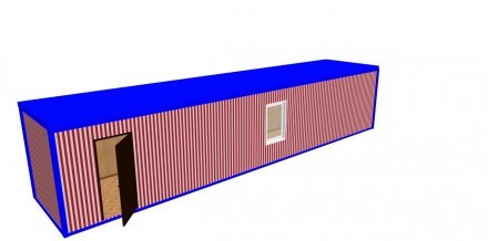 Блок-контейнер "Стандарт" 12х2.35х2.5 м 