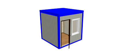 Блок-контейнер «Эконом» 2.35х2.35х2.5 м
