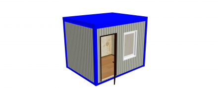 Блок-контейнер «Эконом» 3х2.35х2.5 м