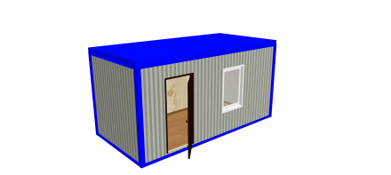 Блок-контейнер «Эконом» 5.85х2.35х2.5 м
