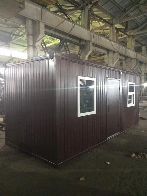 Блок-контейнер «Премиум» на лыжах 5х2.4х2.5 м