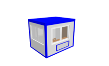 Блок-контейнер «Пост Охраны» 3х2.4х2.5 м