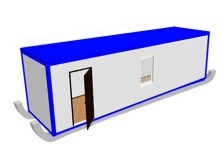 Блок-контейнер «Премиум» на лыжах 10х2.4х2.5 м