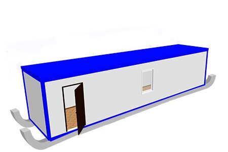 Блок-контейнер «Премиум» на лыжах 11х2.4х2.5 м