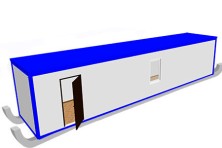 Блок-контейнер «Премиум» на лыжах 12х2.4х2.5 м