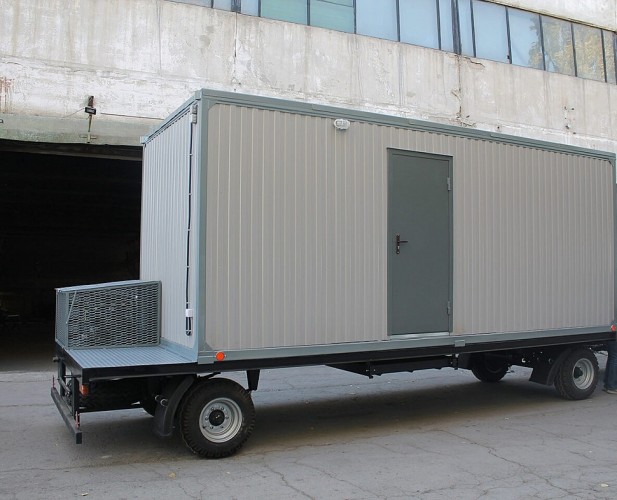 Блок-контейнер «Премиум» на шасси 4х2.4х2.5 м