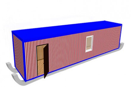 Блок-контейнер «Стандарт» на лыжах 11х2.4х2.5 м