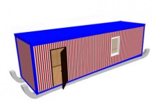 Блок-контейнер «Стандарт» на лыжах 9х2.4х2.5 м