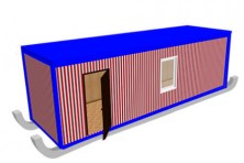 Блок-контейнер «Стандарт» на лыжах 8х2.4х2.5 м