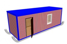 Блок-контейнер «Стандарт» на лыжах 7х2.4х2.5 м