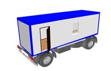 Блок-контейнер «Премиум» на шасси 9х2.4х2.5 м