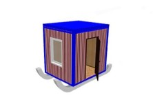 Блок-контейнер «Стандарт» на лыжах 2х2.4х2.5 м